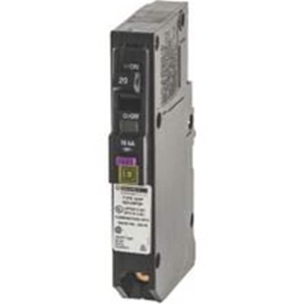 Square D Combination Circuit Breaker, QO Series, 20A, 1 Pole, 120V AC, 10kA at 120V AC SQ387567 - main